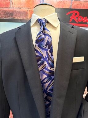 Joseph & Feiss Navy Blazer with Satin Interior